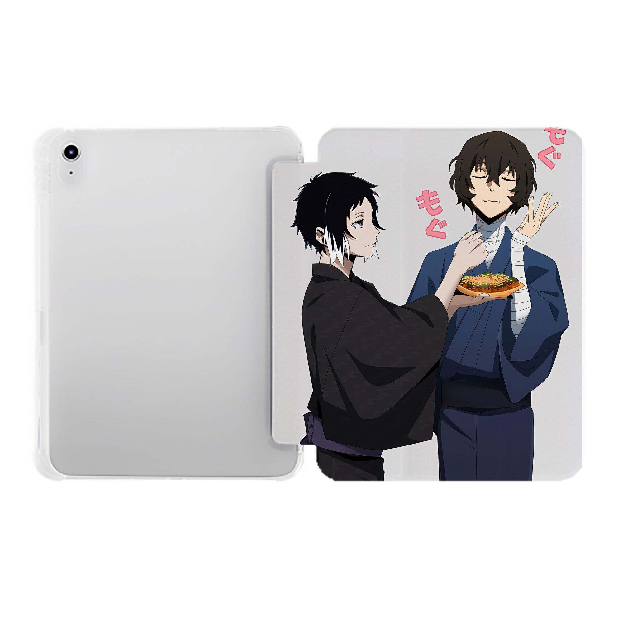 （画像用） 文豪ストレイドッグス Bungo Stray Dogs IPad ケース ペン収納付き 三つ折りスタンド PUレザー×シリコン 対応機種9.5/10.5/10.9インチ
